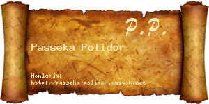 Passeka Polidor névjegykártya